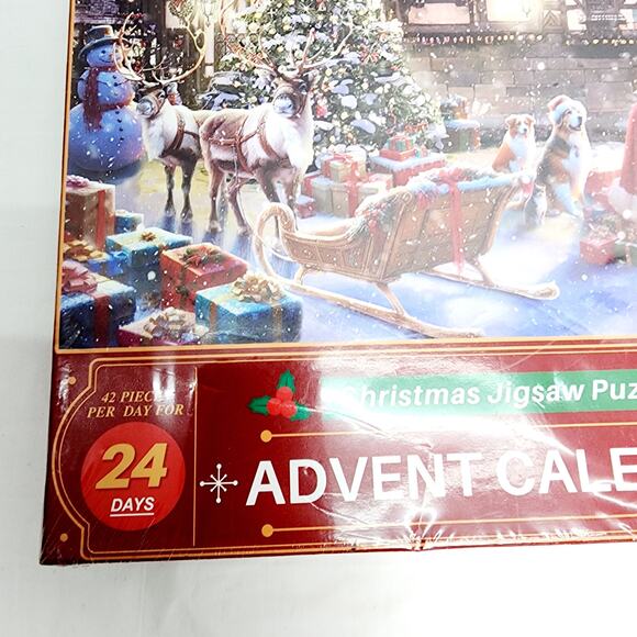 Advent Calendar 1008 Piece Christmas Jigsaw Puzzle  27.5" x19.7" Countdown Fun - Picture 2 of 12